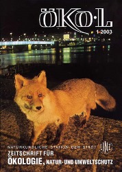 Titelseite vom ÖKO.L-Heft 1/2003: Fuchs in der Stadt