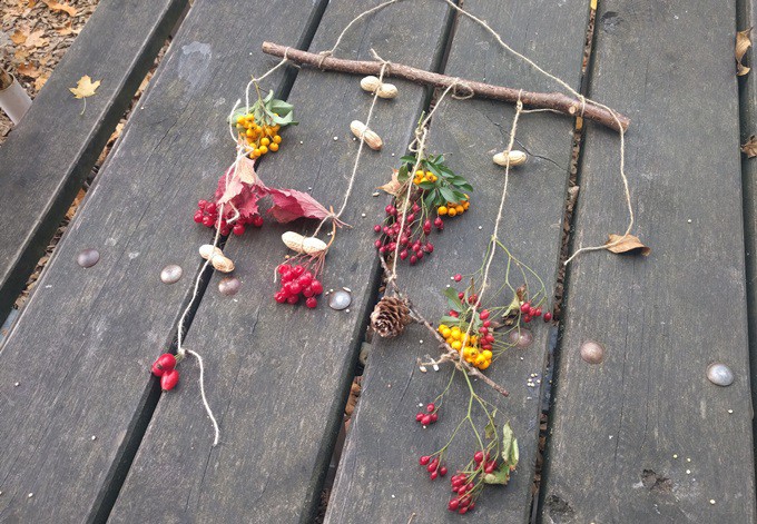 Foto: Gudrun Fuß Mobile aus Beeren